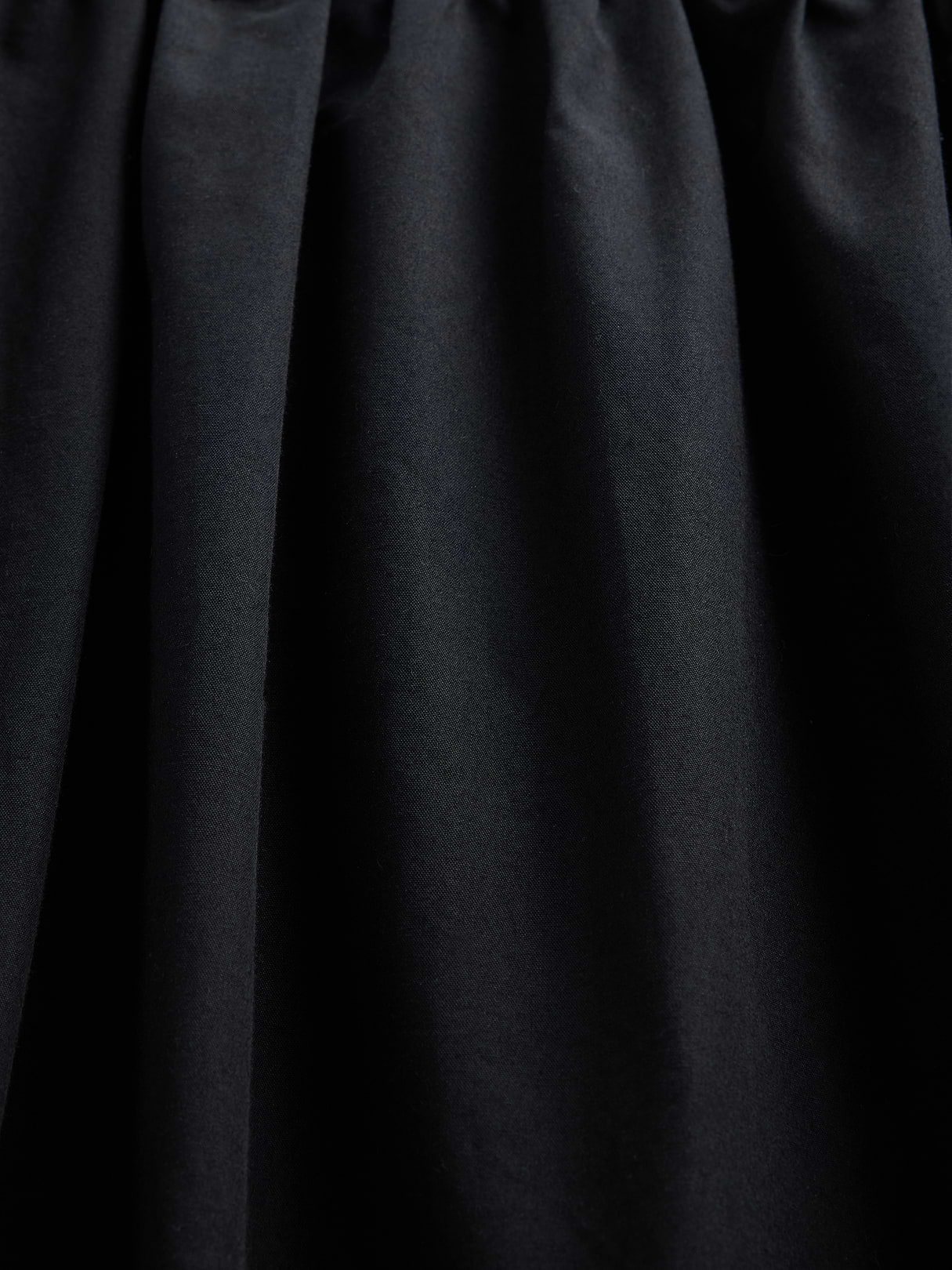 Poplin Drop-Waist Maxi Skirt - True black