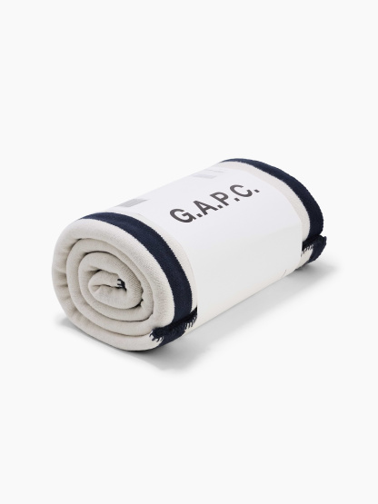 Gap × A.P.C. Logo Stripe Blanket - Off white