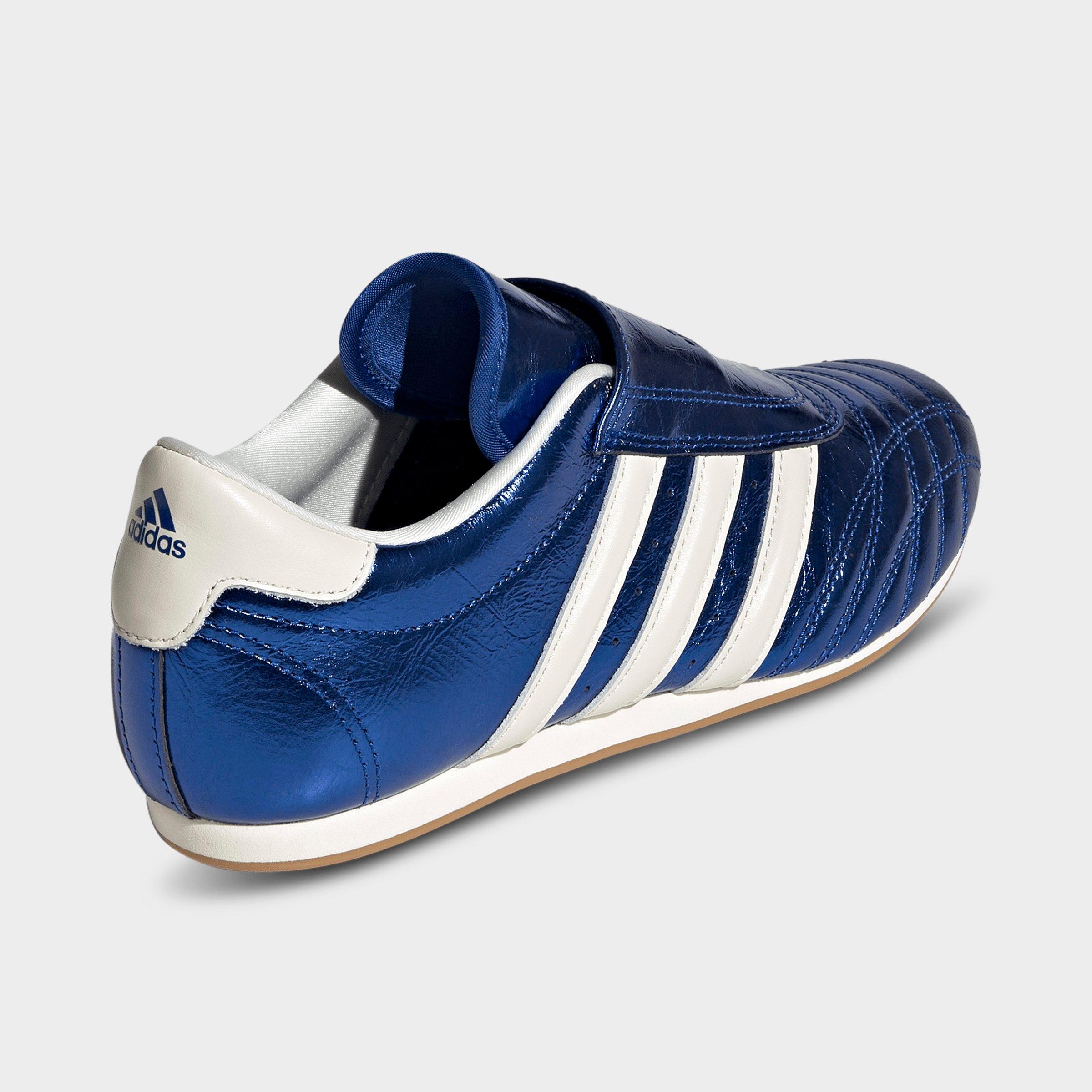 Women's adidas Originals Taekwondo Cow Print Casual Shoes - Royal Blue/Off White/Gum - Back view