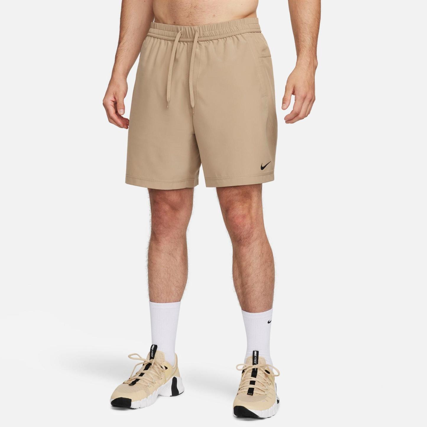 Men's Nithtke Form Dri-FIT Unlined 7" Versatile Shorts - Khaki/Black