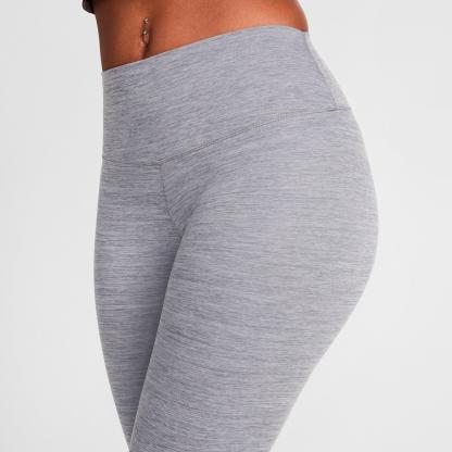Women's Nithtke One Dri-FIT High-Waisted Crop Leggings - Smoke Grey/Heather/Black