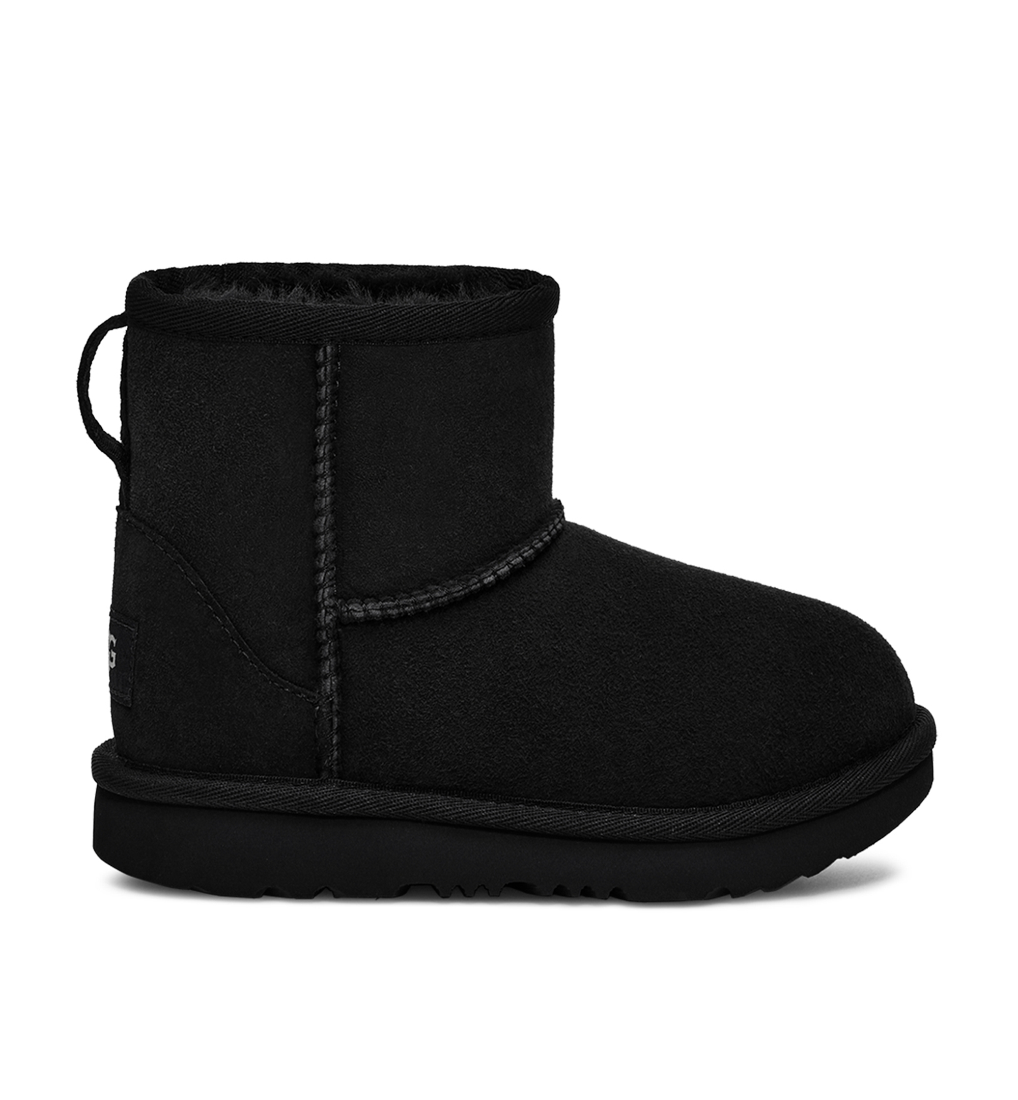 UGG® Toddler Kids Classic Mini II Round Toe Booties - Black