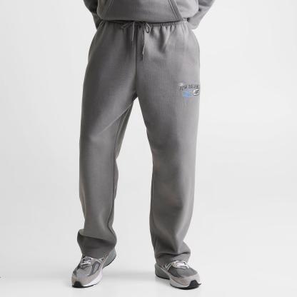 Men's New Balance Puffed Fleece Sweatpants - Grey/Blue - view 3