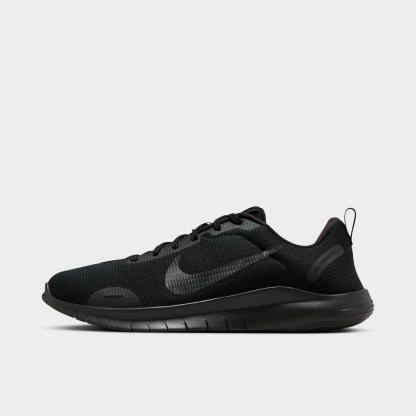 Men's Nithtke Flex Experience Run 12 Running Shoes - Black/Anthracite - Left shoe facing left. Outside of the shoe.