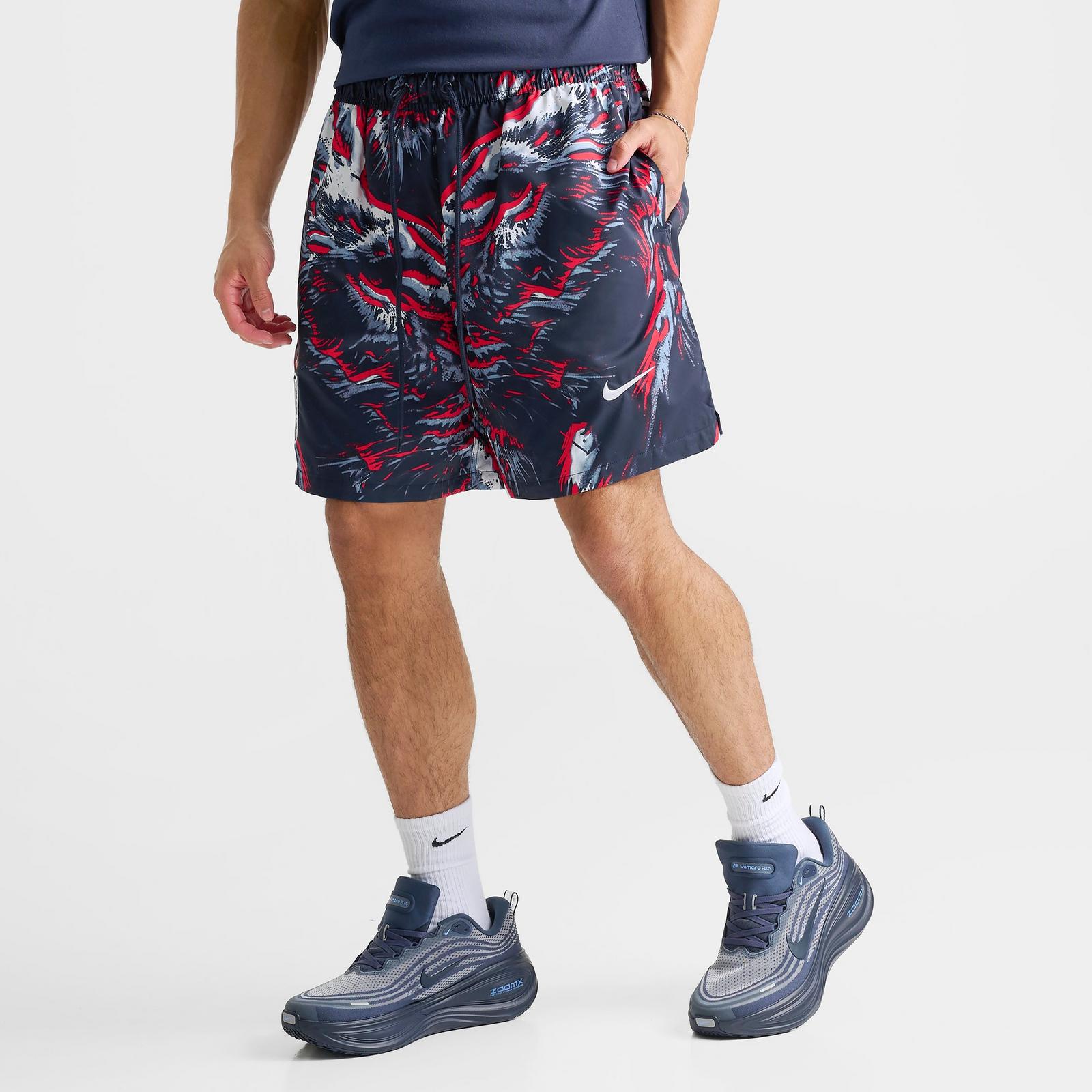 Men's Nike Club England Soccer Flow Shorts - Obsidian/White