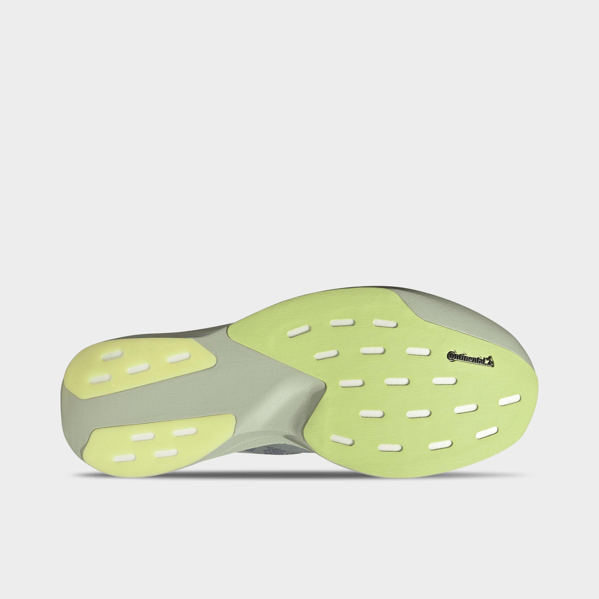 Men's adidas Adizero EVO SL Woven Running Shoes - Part 1 - Halo Green/Matte Silver/Semi Frozen Lemon - Bottom view