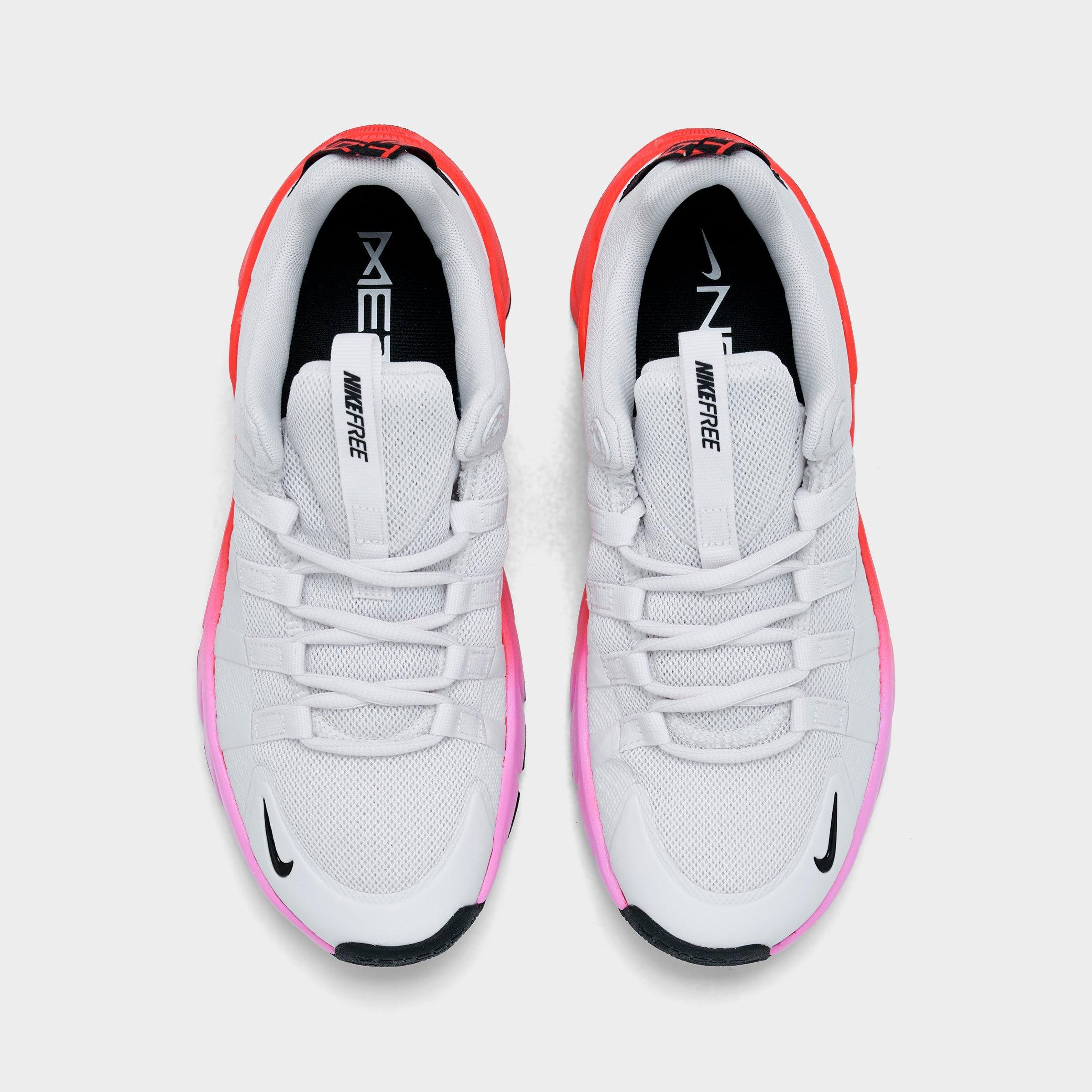 Women’s Nithtke Free Metcon 7 Training Shoes - Part 2 - White/Black/Light Crimson - Top view