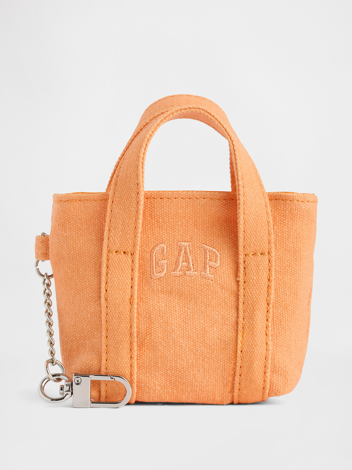 Logo Tote Bag Charm - Tangerine