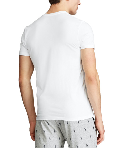 Polo Ralph Lauren Men's 5-Pack Classic-Fit V-Neck Undershirts - White