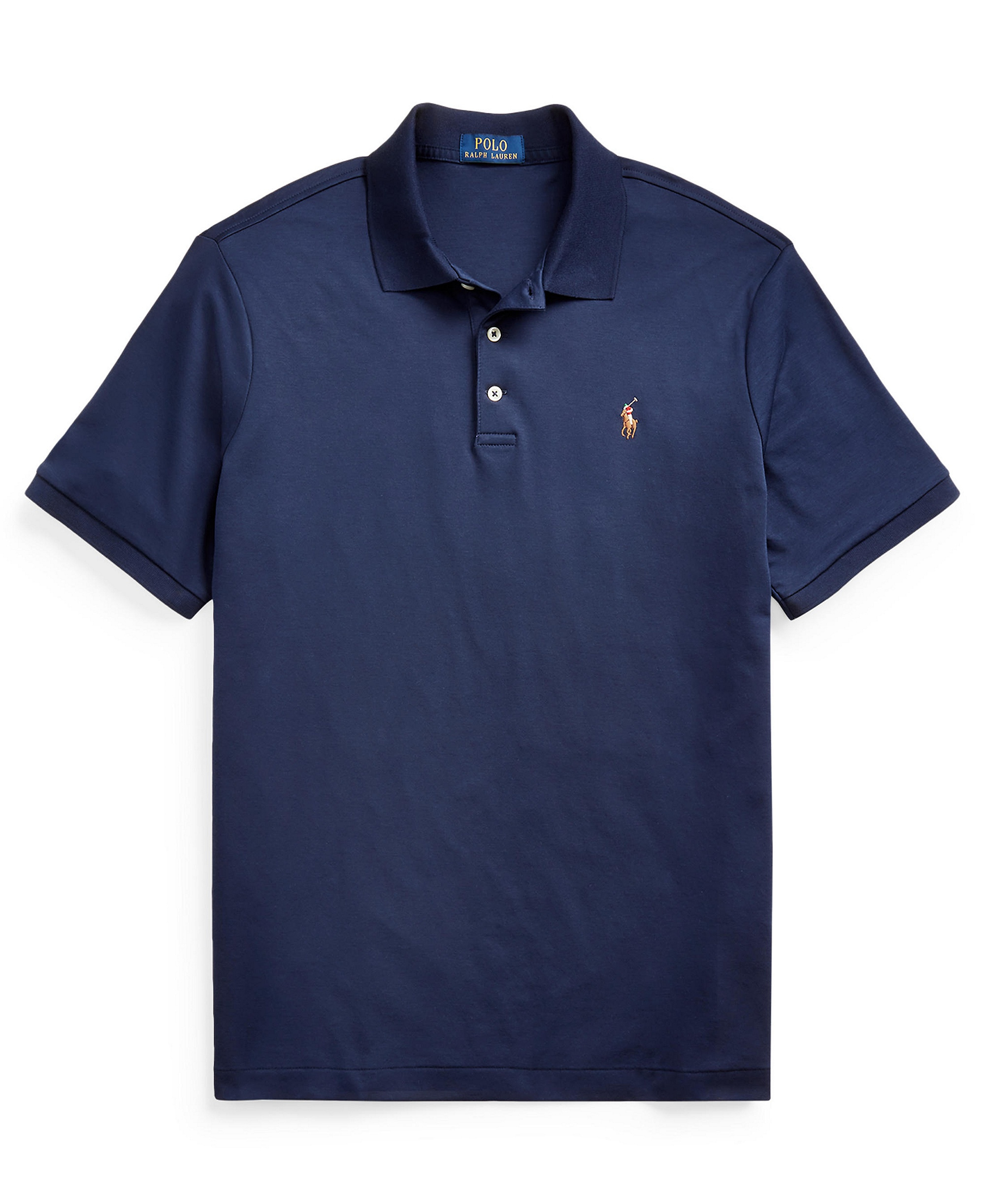 Polo Ralph Lauren Men's Classic-Fit Soft Cotton Polo Shirt - Blue/Brown