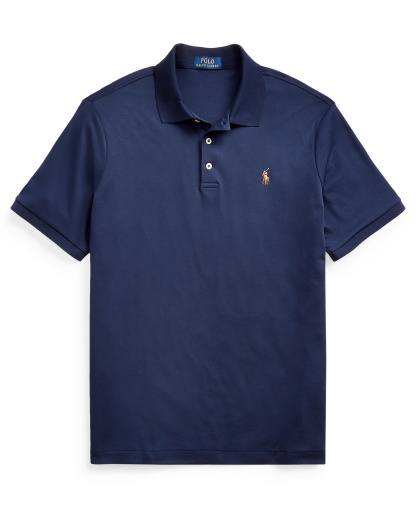 Polo Ralph Lauren Men's Classic-Fit Soft Cotton Polo Shirt - Blue/Brown
