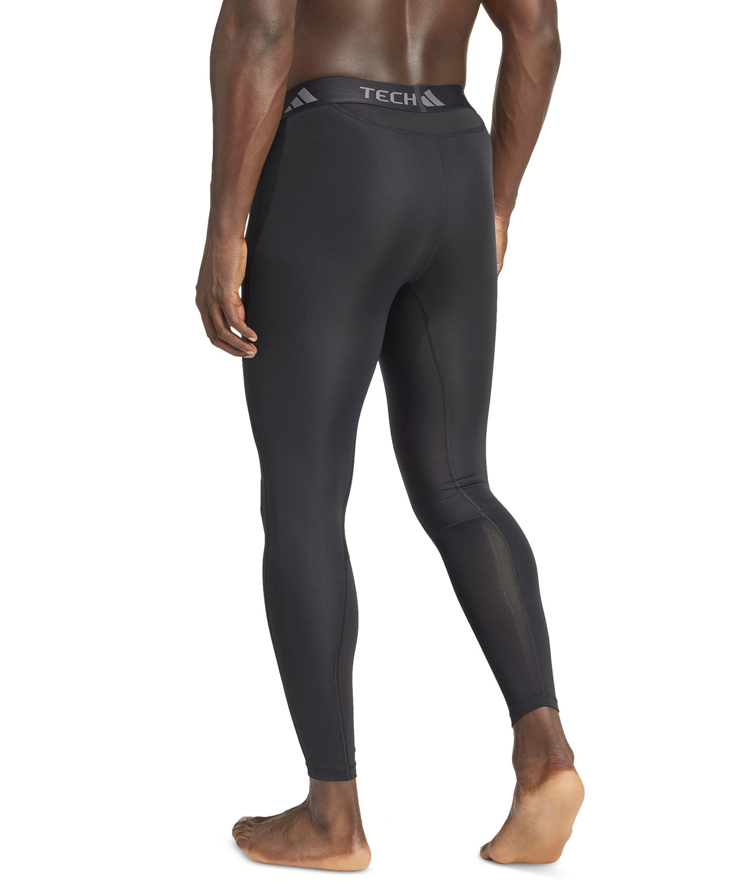 adidas Men's Tech-Fit Long Compression Tights Pants - Black