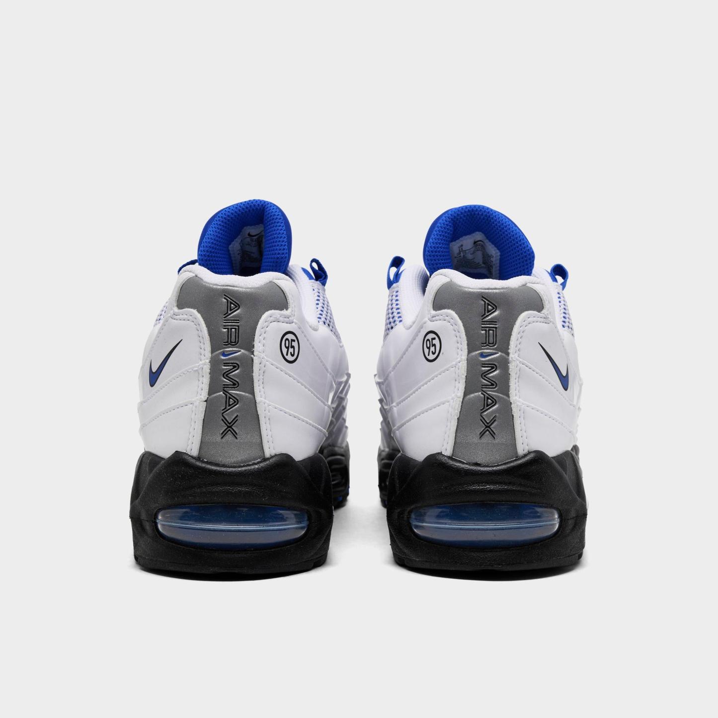 Men's Nithtke Air Max 95 Big Bubble Total 90 Casual Shoes - White/Racer Blue/Black - Back view