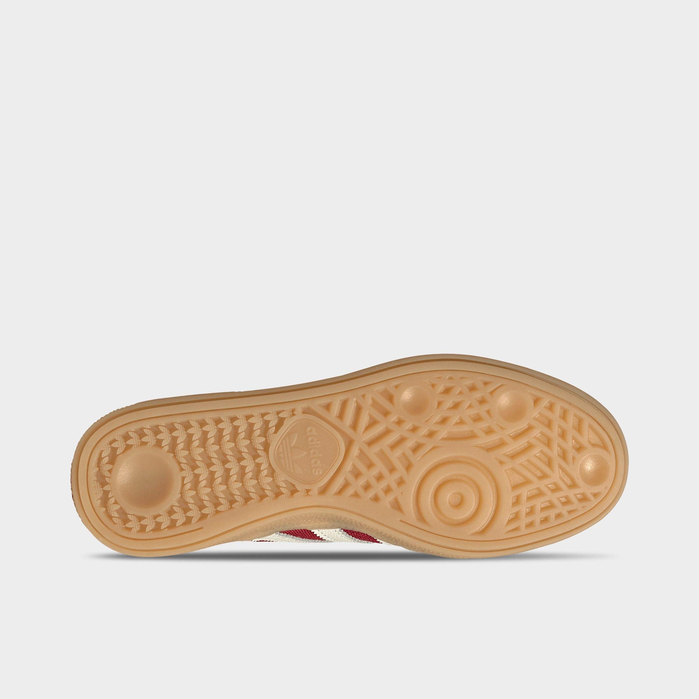 Women's adidas Originals Handball Spezial Casual Shoes - Part 2 - Team Victory Red/Off White/Preloved Scarlet - Bottom view