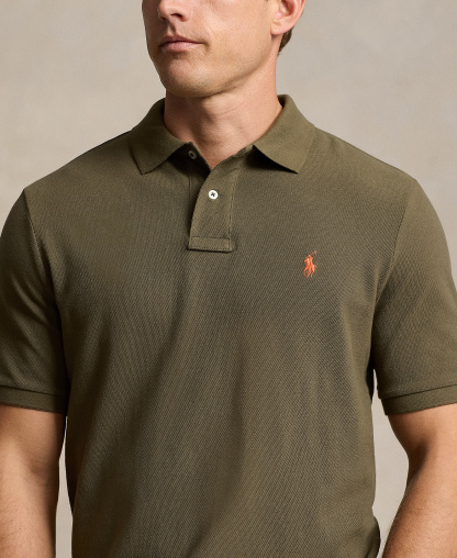 Polo Ralph Lauren Men's Classic-Fit Mesh Polo Shirt - Canopy Olive