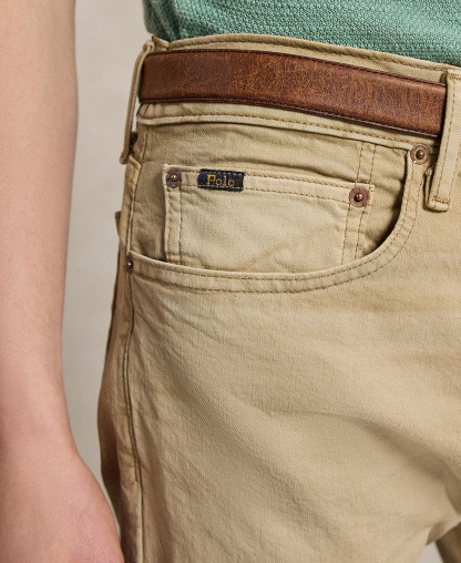 Polo Ralph Lauren Men's Varick Slim Straight Stretch Jeans - Khaki Hill