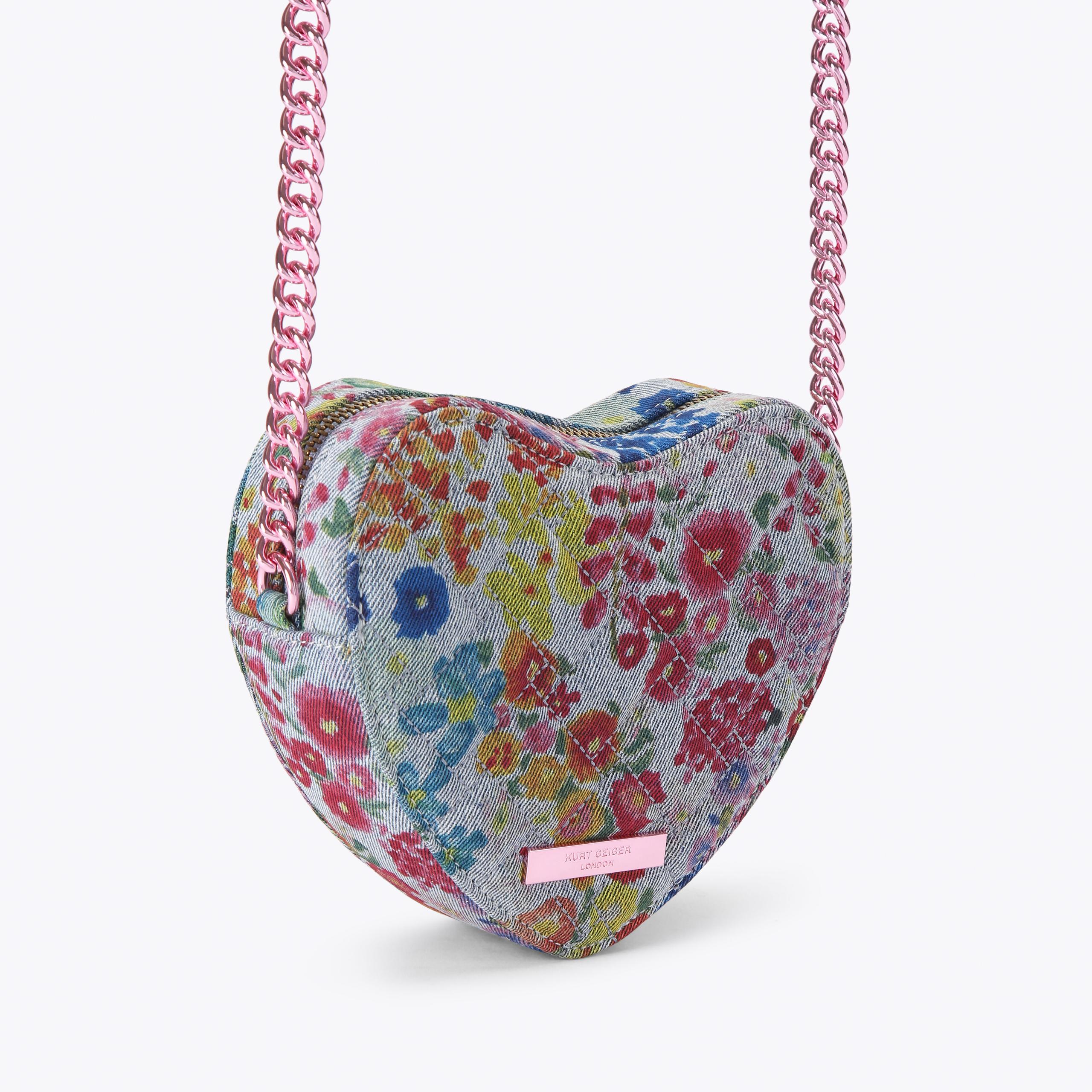 Kurt Geiger London Kensington Heart Cross Body Bag - Blue - view 4