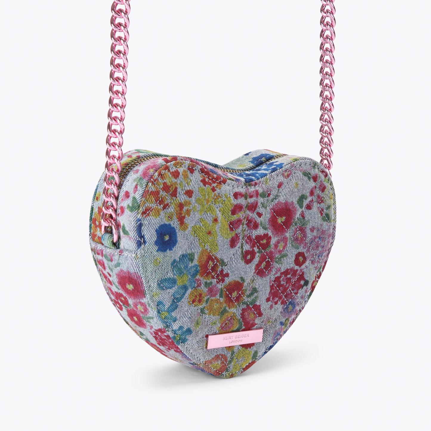 Kurt Geiger London Kensington Heart Cross Body Bag - Blue - view 4