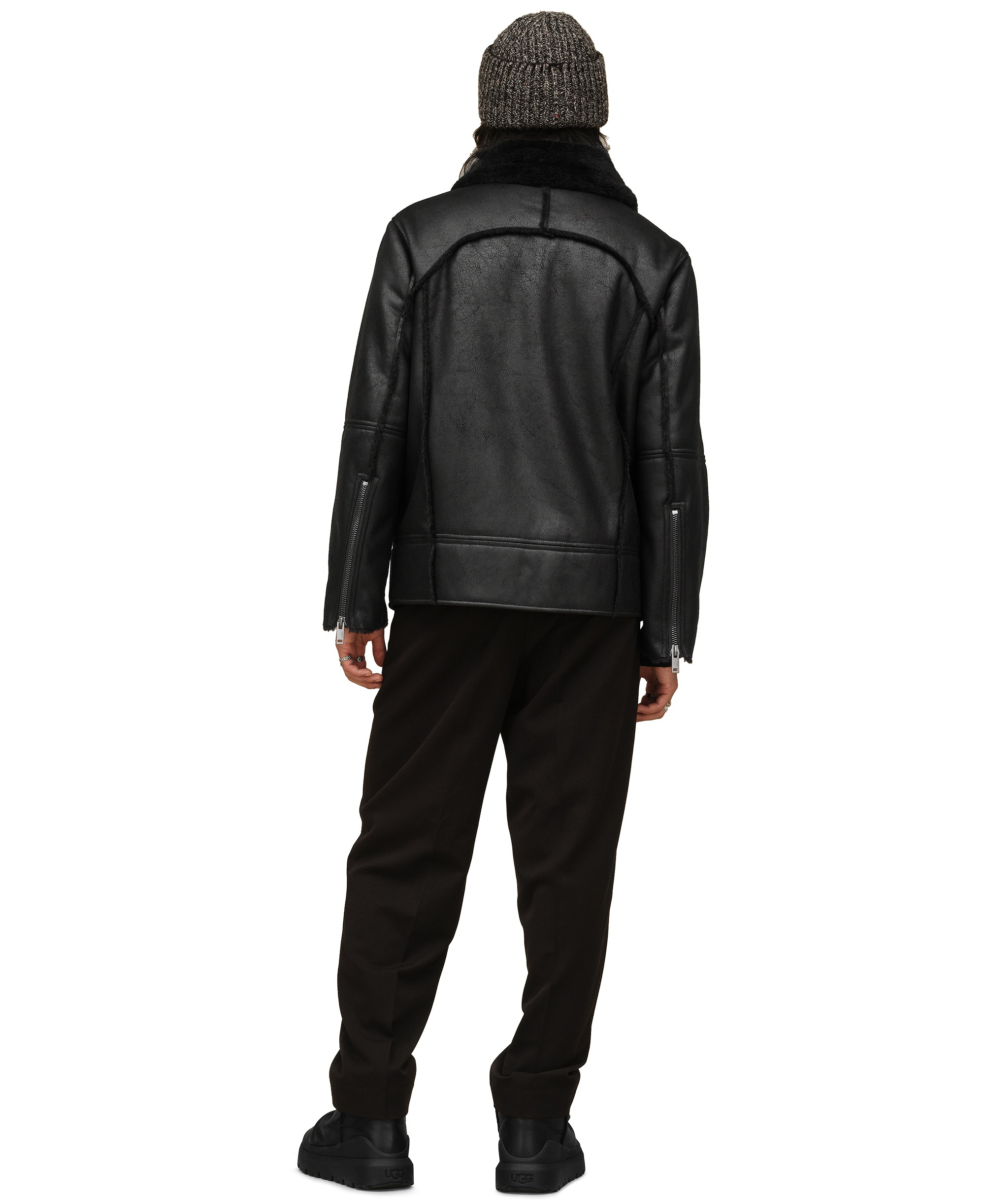 UGG® Men's Thayden Luxefluff Fleece Lined Jacket - Black