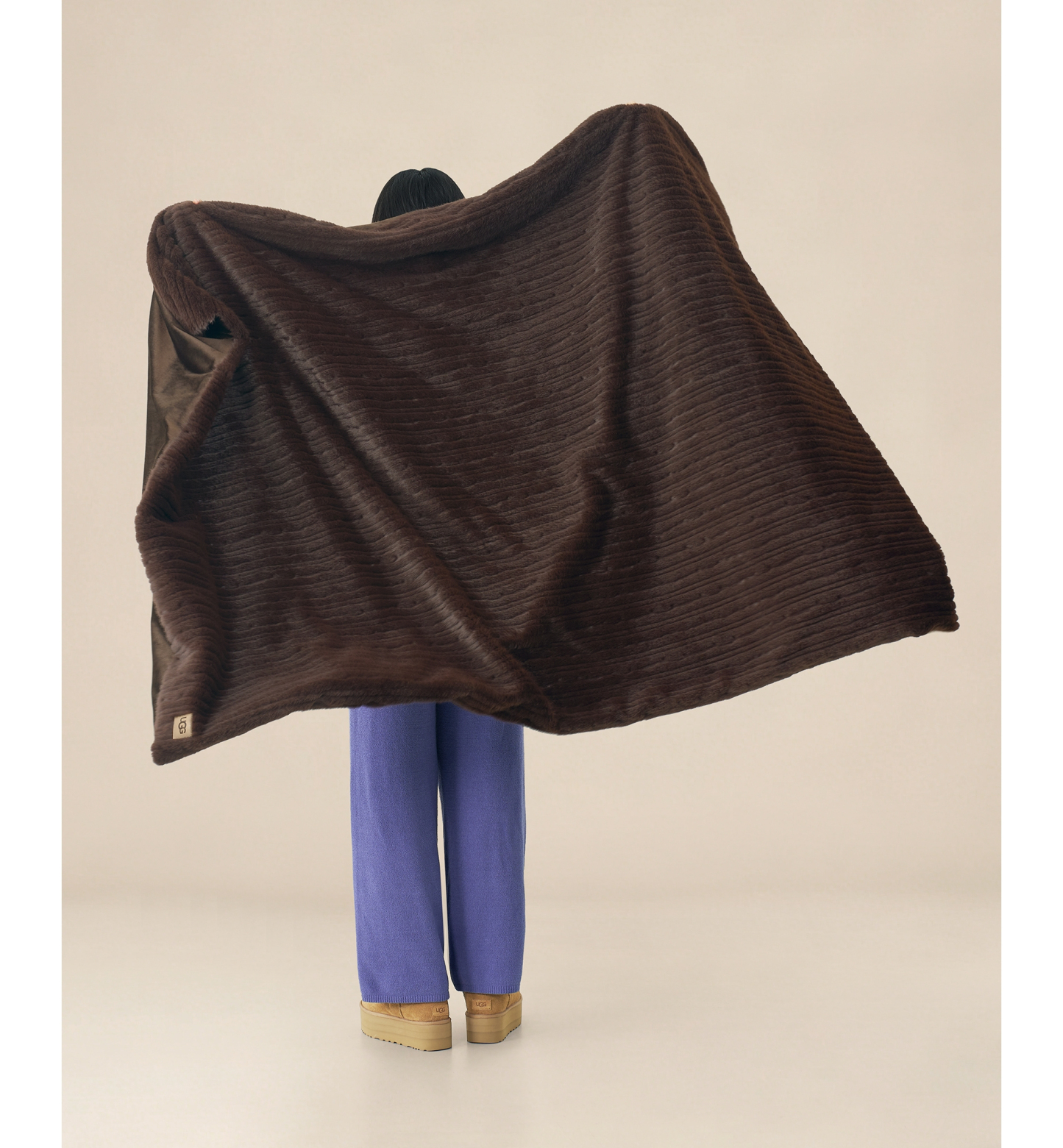UGG® Jennis Throw, 50" x 70" - Burnt Cedar