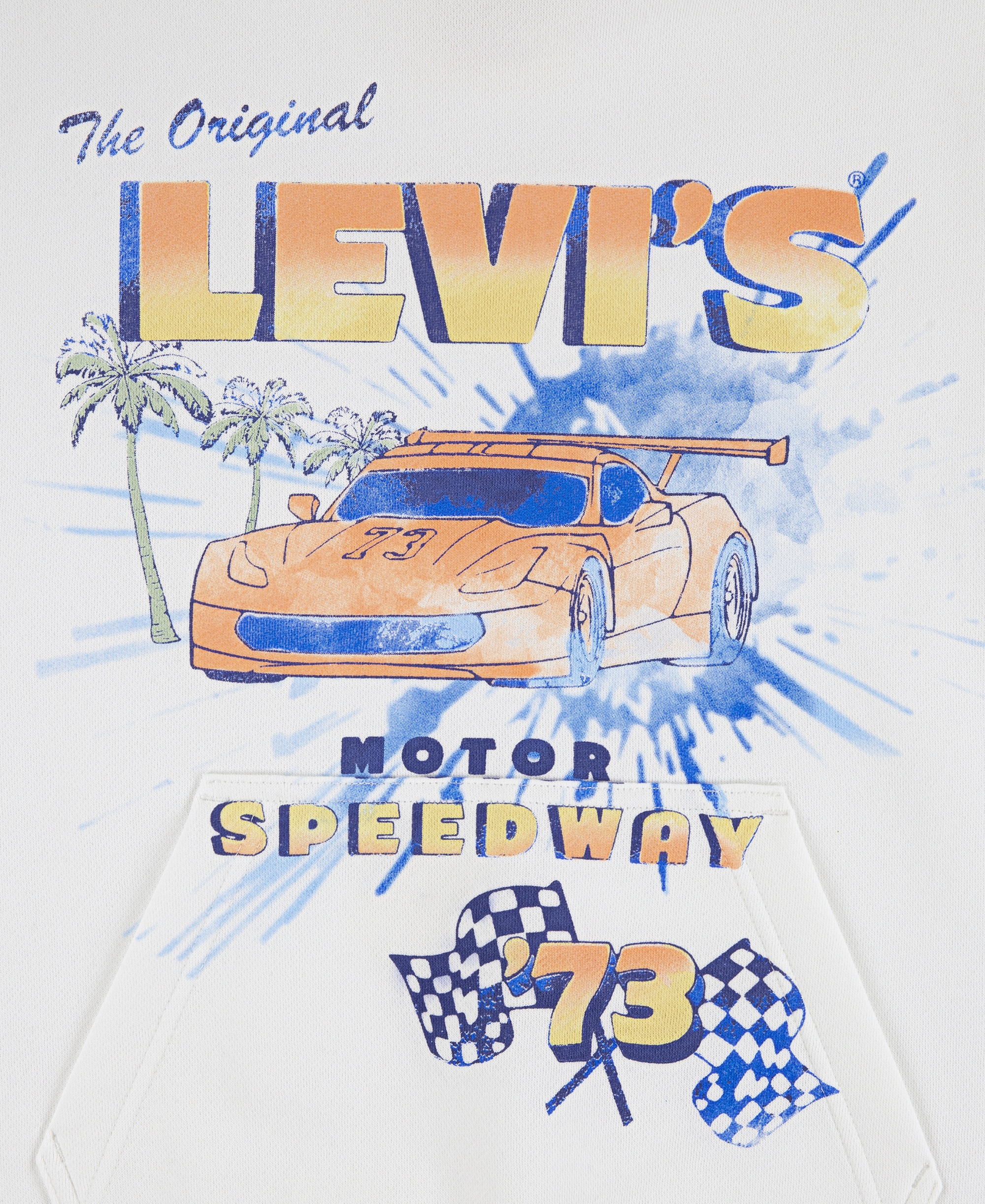 Levi's Boys' 8-20 Motor Speedway Long-Sleeve Hoodie - Bright White