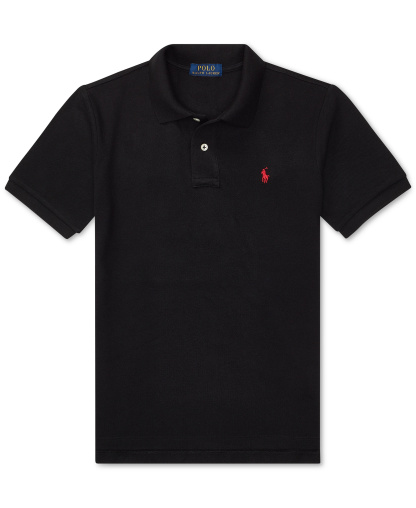 Polo Ralph Lauren 8-20 Boys' Cotton Mesh Logo Polo Shirt - Polo Black