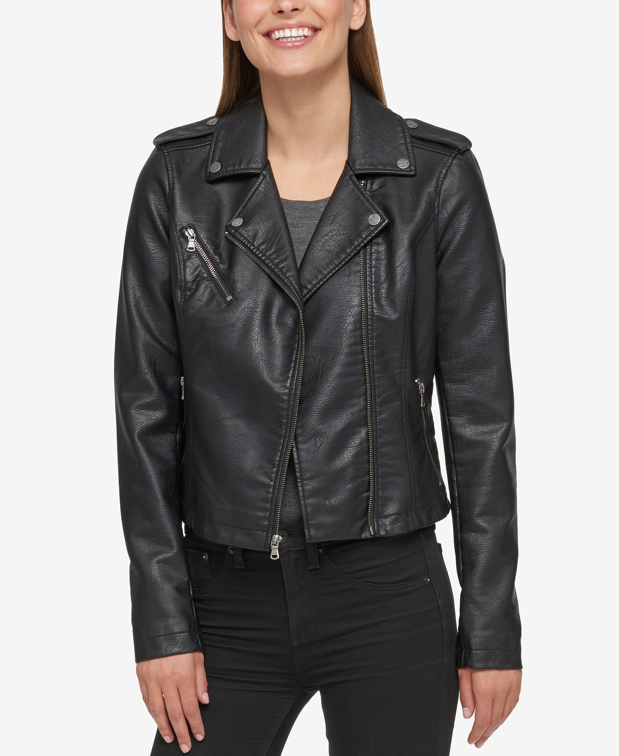 Levi's Women's Classic Faux Leather Asymmetrical Moto Jacket