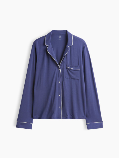SoftMade Modal PJ Top - Sargassus blue