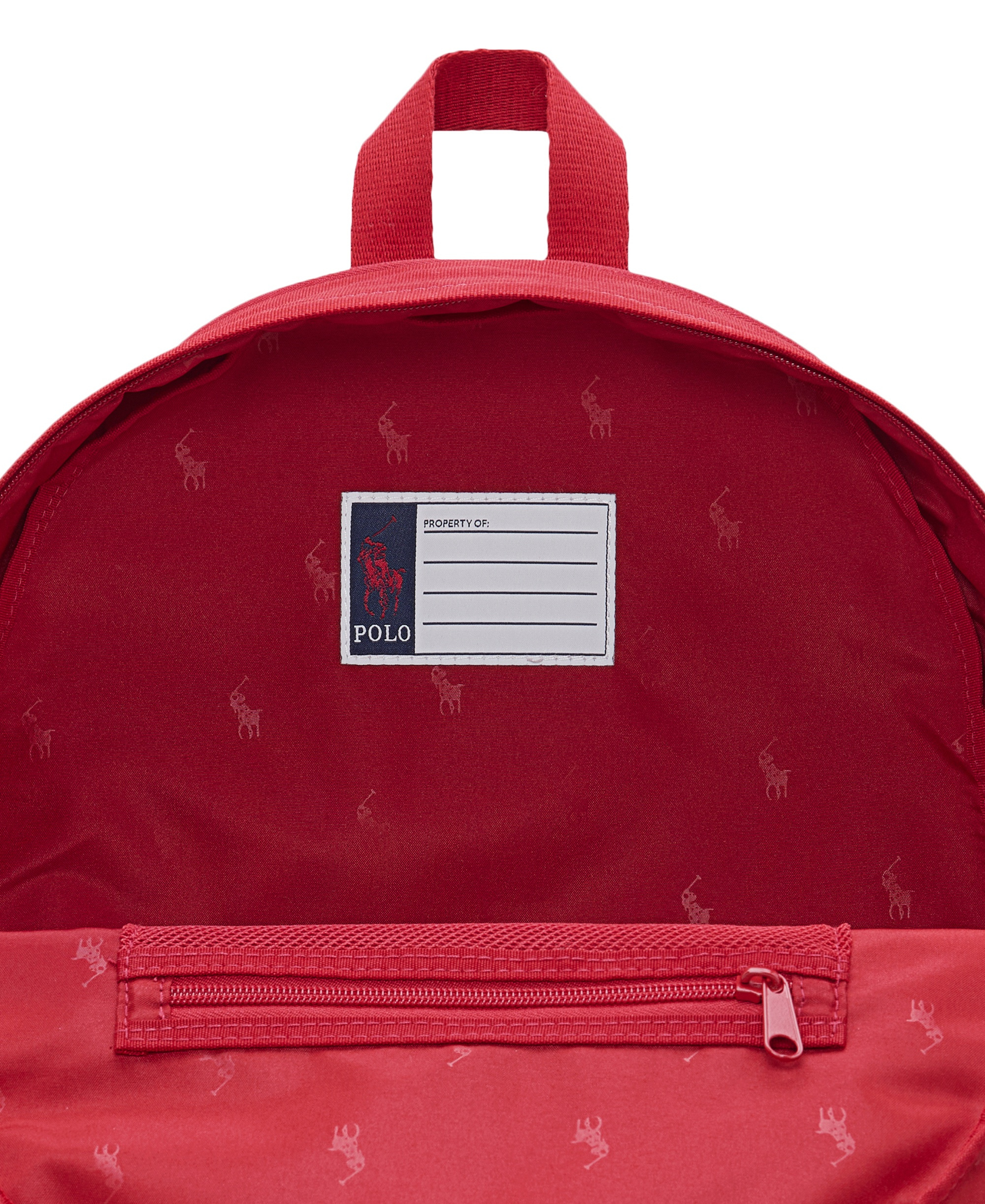 Polo Ralph Lauren Boys' and Girls' Embroidered Pony Color Backpack - Red