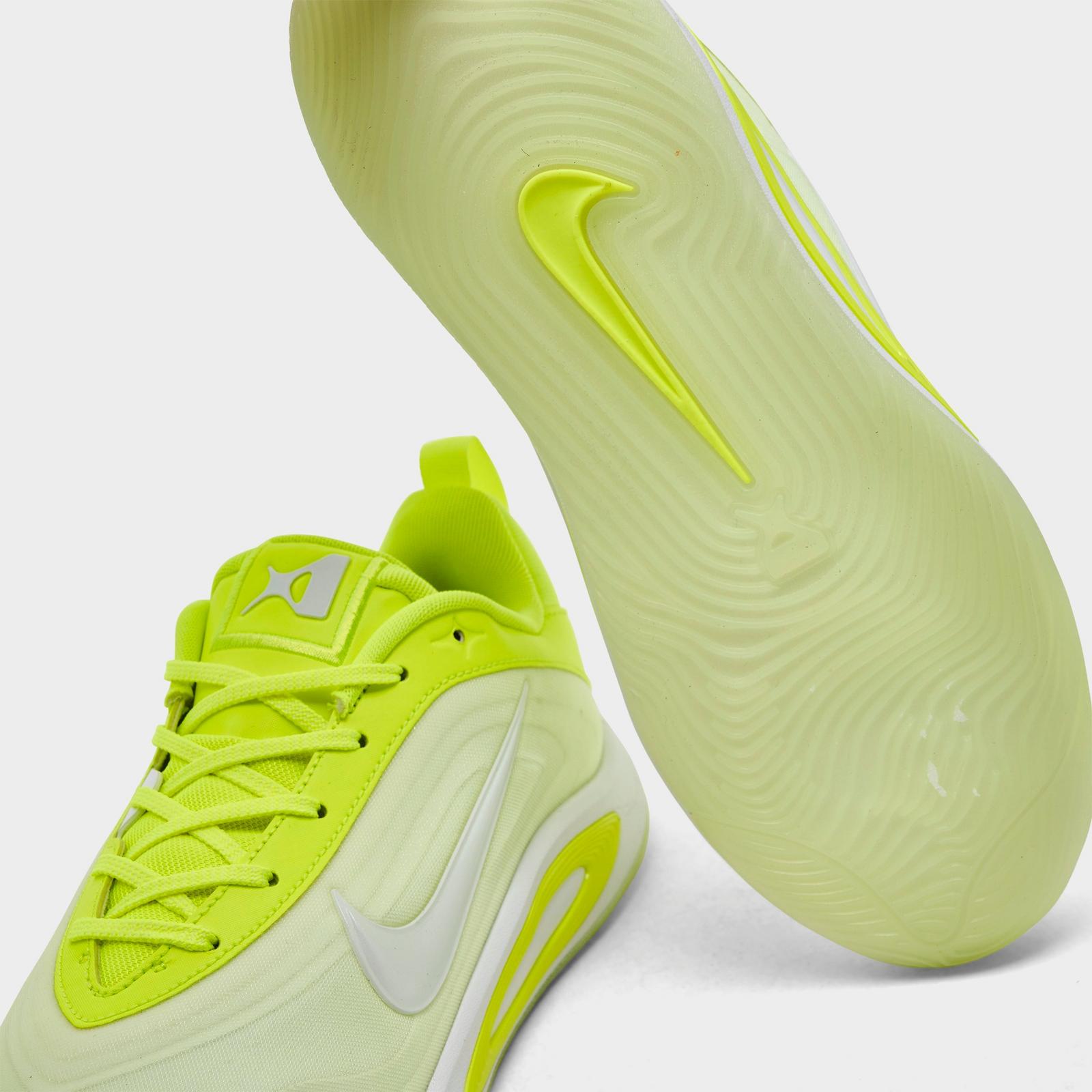Big Kids' Nike A'One A'ja Wilson Basketball Shoes - Volt/White/Barely Volt