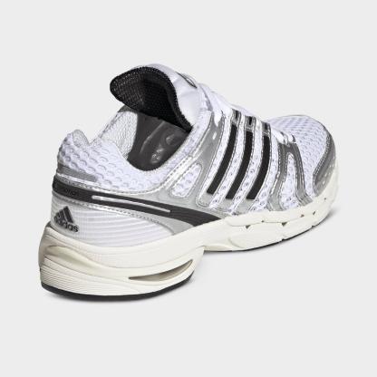 Women's adidas Adistar Control 5 Pony Print Casual Shoes - Part 2 - Cloud White/Core Black/Silver Metallic - Back view