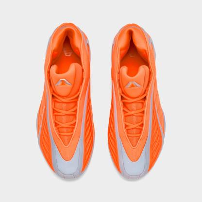 Men's adidas Anthony Edwards 2 Basketball Shoes - Lucid Orange/Silver Metallic/Grey - Top view