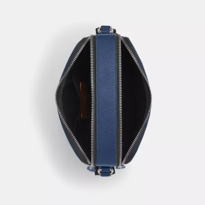 Graham Crossbody Bag With Car Print - Silver/Deep Blue Multi - view 3