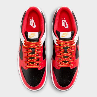 Men's Nithtke Dunk Low Retro Casual Shoes - Part 3 - Black/White/University Gold/University Red - Top view