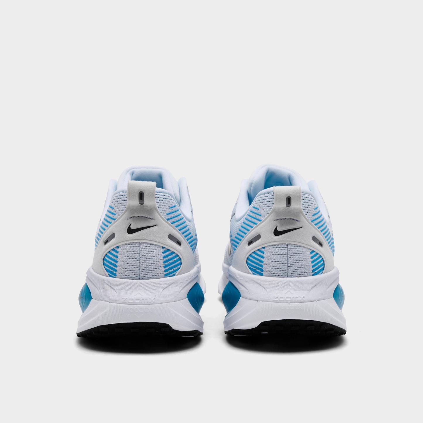 Men's Nithtke Vomero 18 Running Shoes - Part 1 - White/Blue Hero/Black - Back view