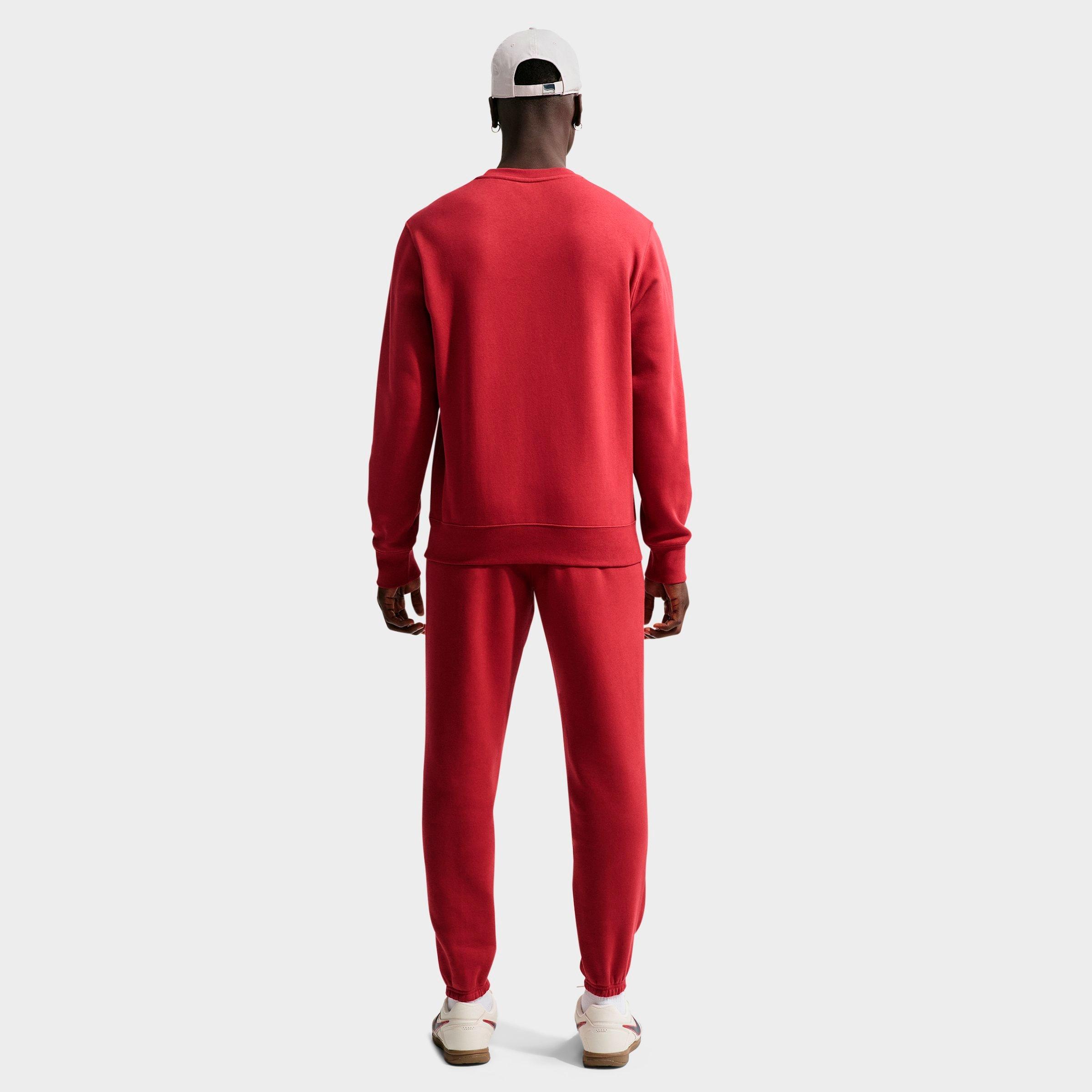 Men's Nithtke Club Fleece Premium Crewneck Sweatshirt - Team Crimson/White
