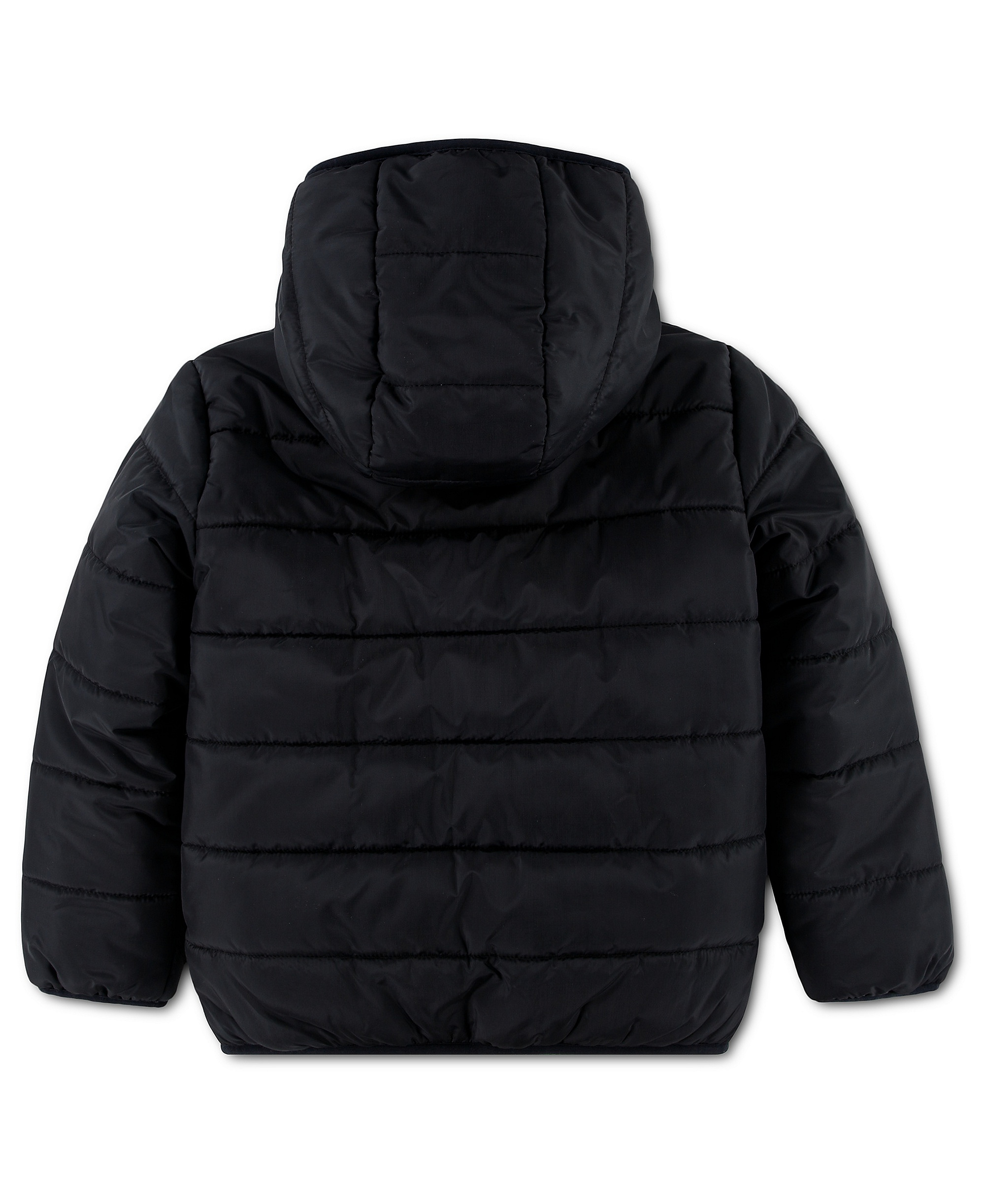 Nike Boys' 4-7 Reversible Faux-Sherpa Hooded Jacket - Black