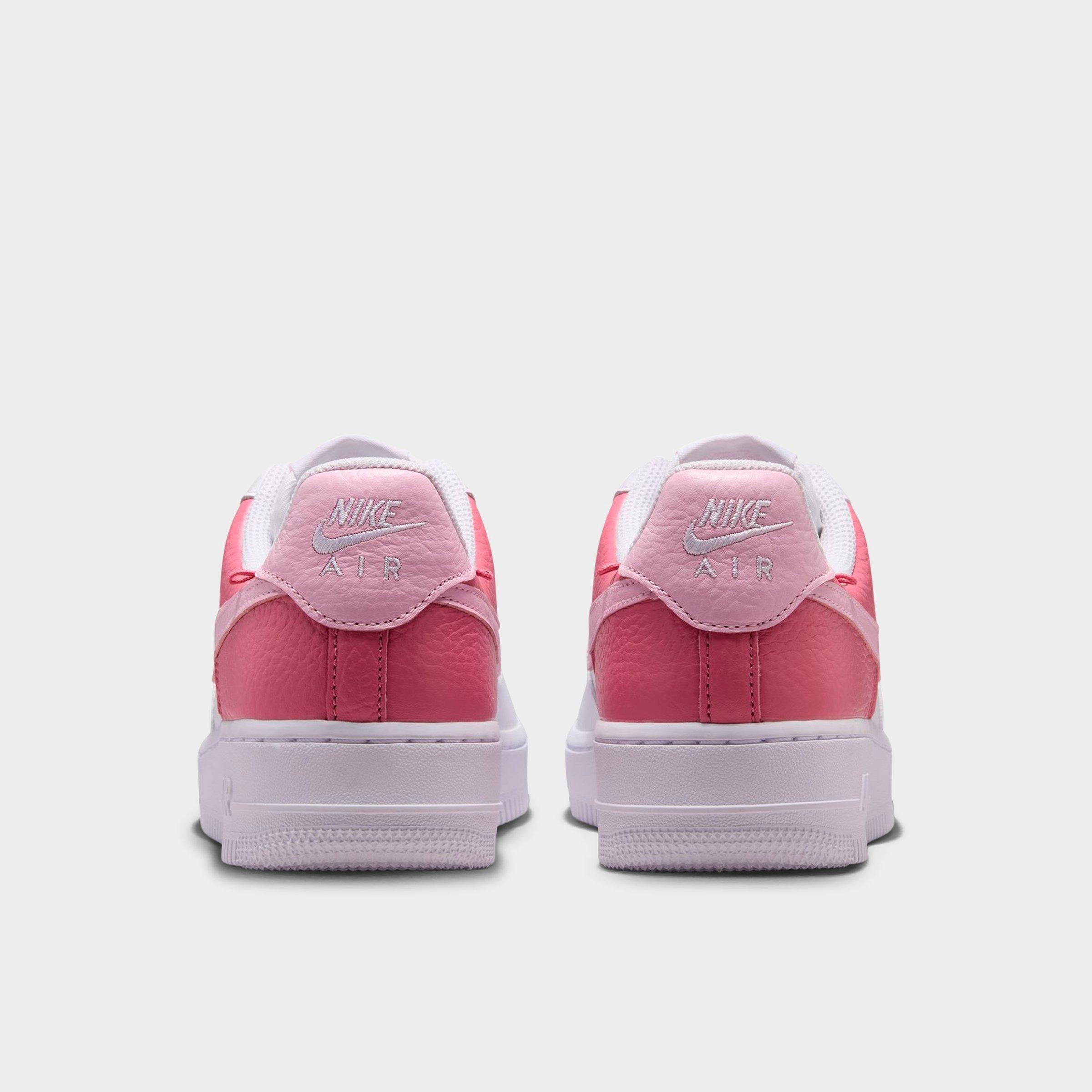 Women's Nithtke Air Force 1 Low SE Casual Shoes - White/Peony/Pink Foam - Back view