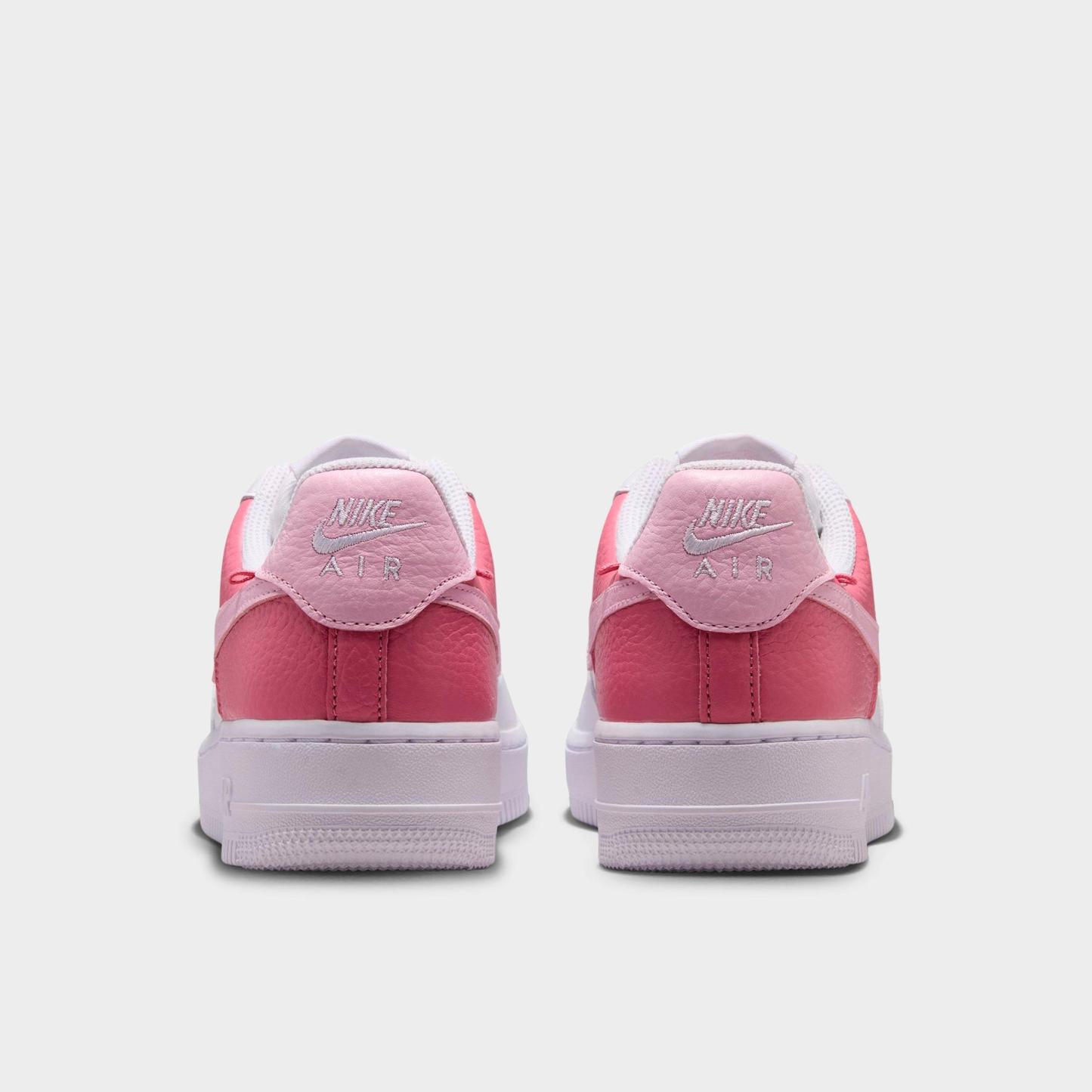 Women's Nithtke Air Force 1 Low SE Casual Shoes - White/Peony/Pink Foam - Back view