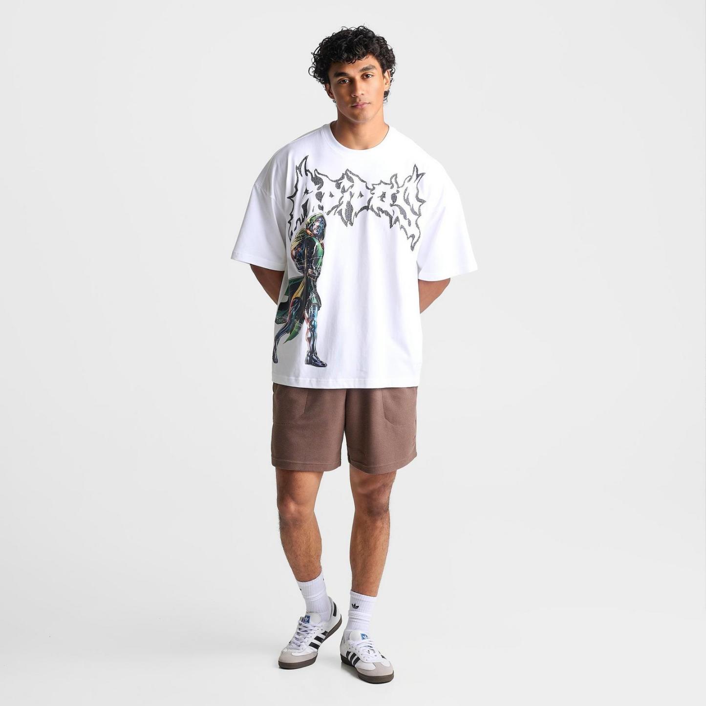 Men's adidas x Marvel Doom Graphic T-Shirt - White - view 2