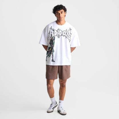 Men's adidas x Marvel Doom Graphic T-Shirt - White - view 2