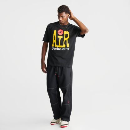 Men's Jordan Big Air Graphic T-Shirt - Black/Amarillo/Infrared 23 - view 2