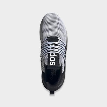 Men's adidas Lite Racer Adapt 7.0 Casual Shoes - White/Black/White - Top view