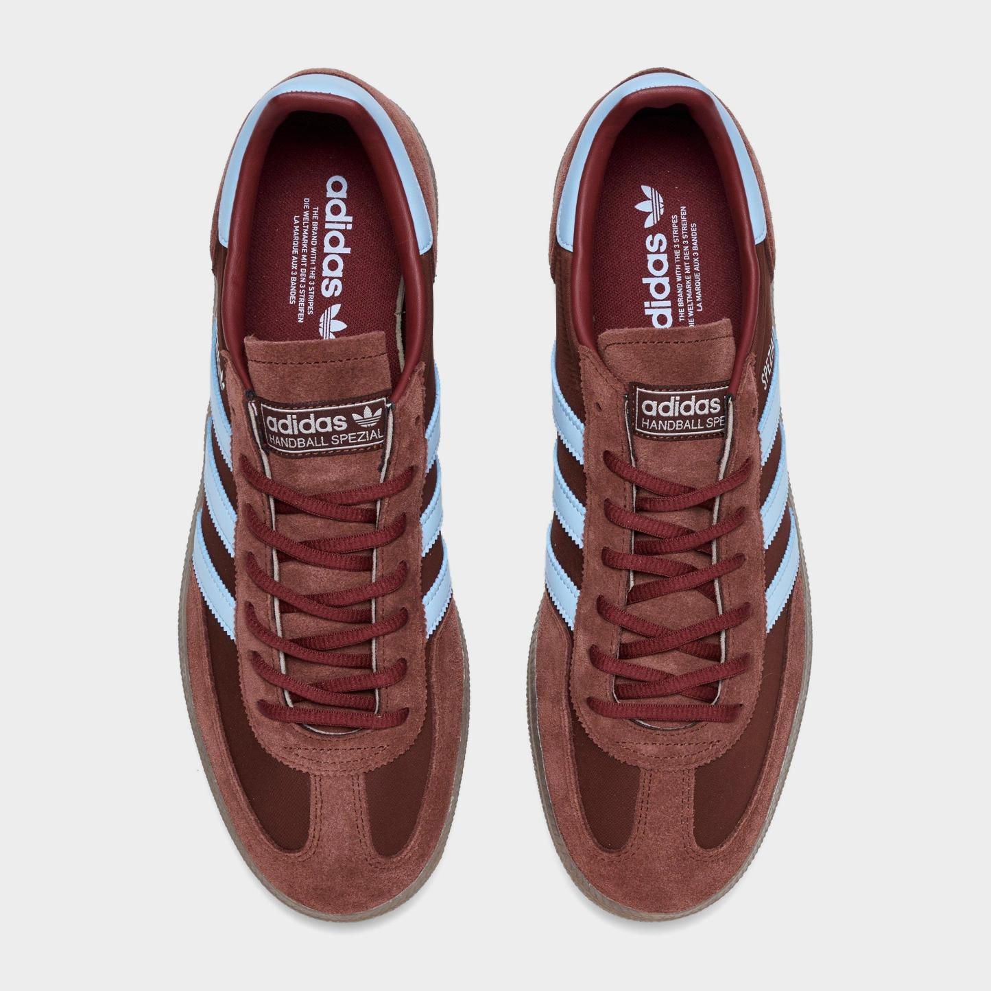 Men's adidas Originals Handball Spezial Casual Shoes - Part 1 - Fox Brown/Clear Sky/Gum - Top view