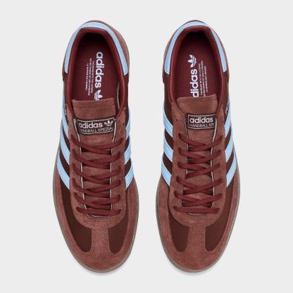 Men's adidas Originals Handball Spezial Casual Shoes - Part 1 - Fox Brown/Clear Sky/Gum - Top view