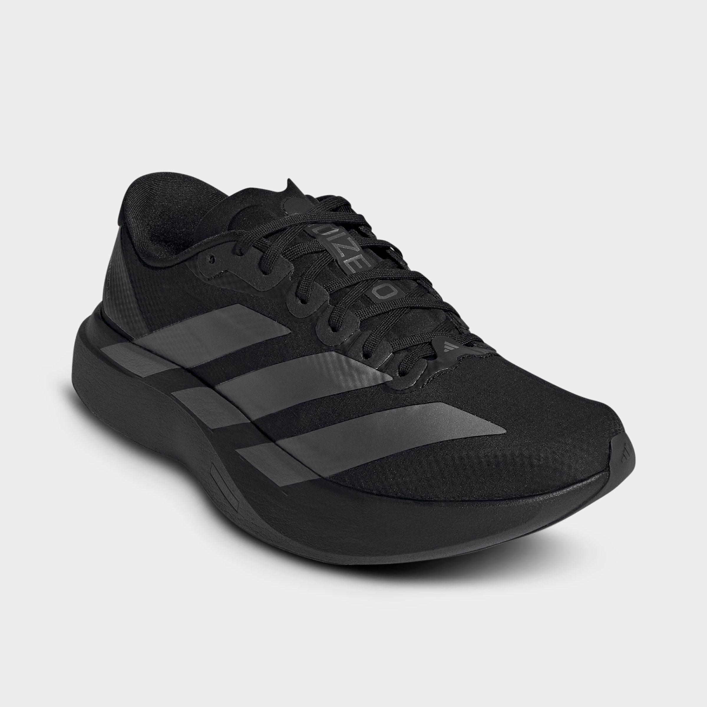 Women's adidas Adizero EVO SL Woven Running Shoes - Part 1 - Core Black/Iron Metallic/Core Black - Both shoes facing left