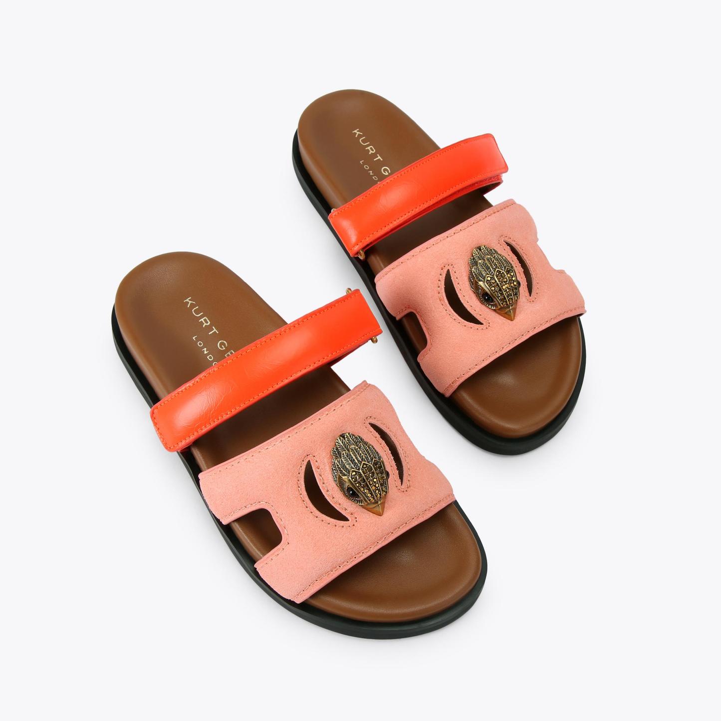 Kurt Geiger London Eagle Cut Out Sandal - Pink - view 3