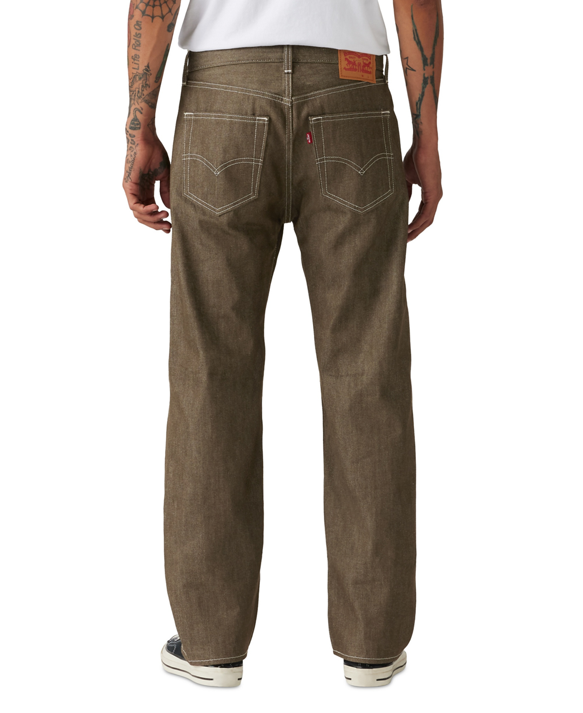 Levi's Men's 501® Original Shrink-to-Fit™ Non-Stretch Jeans - Brown Stf