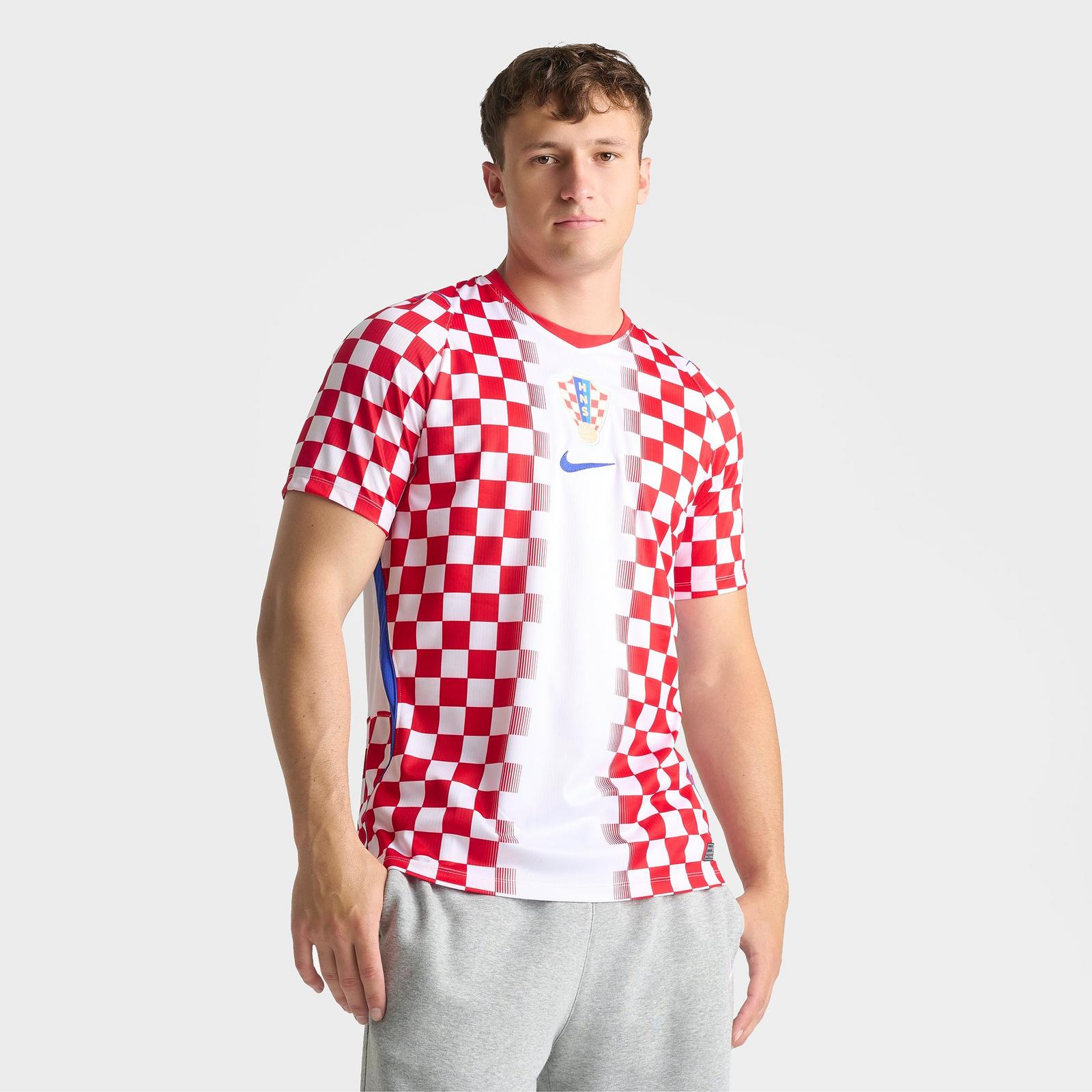 Men's Nike Croatia 2026 Stadium Home Dri-FIT Replica Soccer Jersey - White