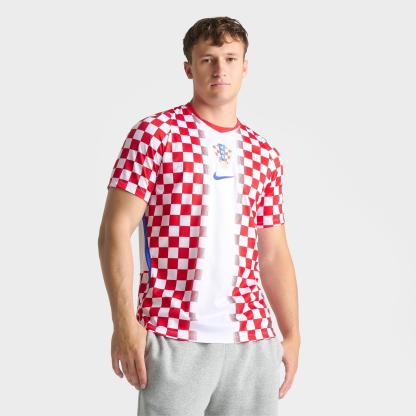 Men's Nike Croatia 2026 Stadium Home Dri-FIT Replica Soccer Jersey - White